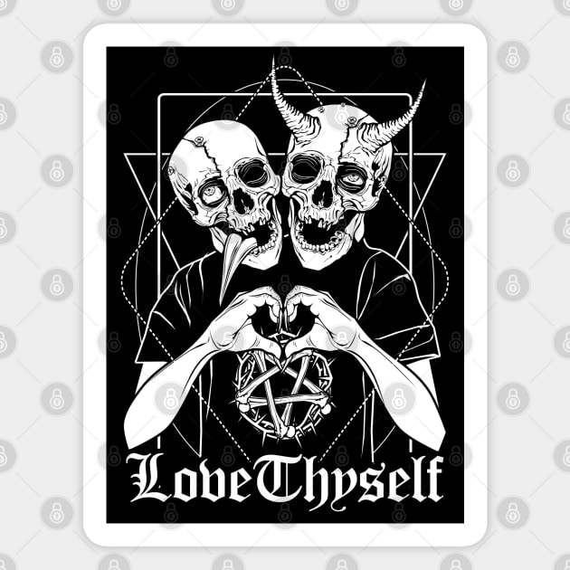 Love Thyself Magnet by Von Kowen